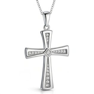 Radiant Cross Necklace